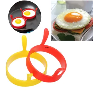 Fashion Hot Kitchen Silicone Fried Fry Frier Oven Poacher Egg Poach Pancake Ring Mould Tool by sea RRE12946