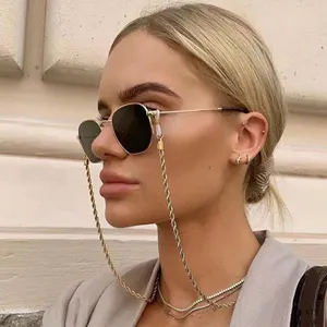Women Girl Metal Sunglasses Chain Gold Silver Eyeglasses Fashion Accessories Gift for Love Friend Wholesale Price