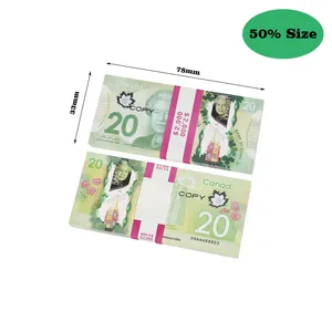 Prop Canadian Game Copy Money DOLLAR CAD FBANKNOTES PAPER Training Fake Bills MOVIE PROPS