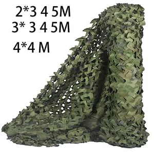Camo Netting 2x3 3x4 5 4*4 Sun Shade Party Camouflage Net Blinds Great For Sunshade Camping Shooting Hunting Outdoor Decoration Y0706