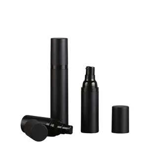15ml 30ml Black Airless Bottle Lotion Cream Pump Plastic Container Vaccum Spray 50ml Cosmetic Bottles Dispenser For Cosmetics