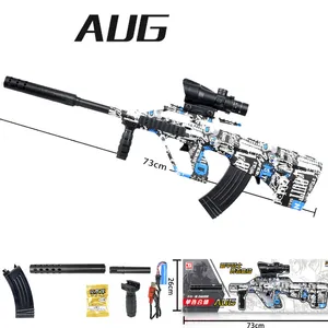 AUG Water Bullet Toy Gun Manual Electric in 1 Paintball Airsoft Gun Plastic Blaster Model Graffiti CS Shooting Game
