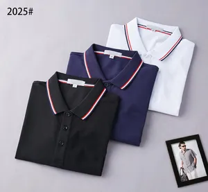 Diseñadora Francia Polo para hombres Camisetas para mujeres Camisetas de moda Carta de bordado Negocio Camiseta corta Camatina Catado Casual1