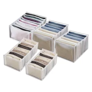 Storage Drawers Washable Organizer For Underwear Socks Home Cabinet Divider Stacking Pants Drawer Foldable Rack D5