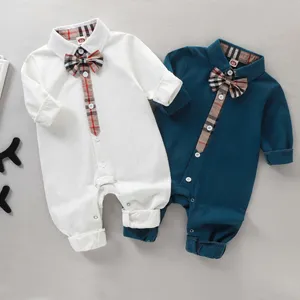 Baby Boy Clothes Striped Infant Boys Romper Long Sleeve Toddler Jumpsuits Cotton Children Designer Playsuit Kids Clothing