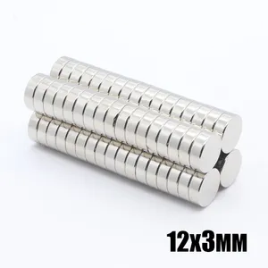 50pcs N35 Round Magnets 12x3mm Neodymium Permanent NdFeB Strong Powerful Magnetic Mini Small magnet