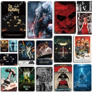 Classic Movie Metal Painting Sign Poster Vintage Horror Posters Movies Cinema Decoret Hobby Bedroom Home Wall Art Decor Decoration 20x30 cm