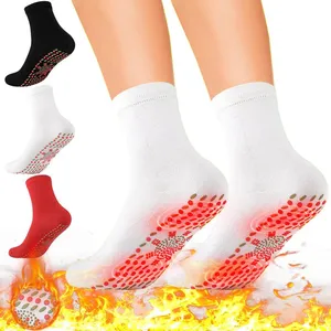 Sports Socks 3pcs Unisex Self-Heating Health Care Tourmaline Therapy Comfortable Breathable Foot Massager Pain Relief Magnetic Sock