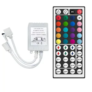 44 Keys or 24Keys DC12V Dual Connectors Output IR Remote RGB Controller lamp Dimmer For 10M 5M 3528 2835 5050 LED Strip light