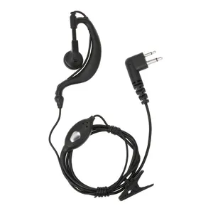 Walkie talkie headset with ptt microphone for radio motorola in two-way walkie talkie 2 pins k/m plug