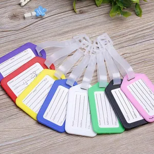 NEWPVC Plastic Luggage Tag Sundries Holder Labels Strap Name Address ID Suitcase Bag Baggage Travel label EWB7248