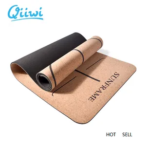 6mm Cork with Position Line Gym Floor Sport Fitness Mat Thick Non-slip Pilates Exercise Mats HomeTraining Pad