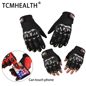 Body Braces & Supports Protective Shell Joint Motorcycle Gloves Outdoor Sports Bike Breathable Non-slip Long Finger Touch Screen Full Finger