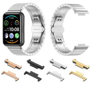 Metal Connector For Huawei watch fit 2 strap accessories Replacement Bracelet Huawei fit2 silicone/milanese band Adapters