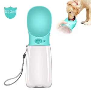 Portable Pet Dog Water Bottle For Small Large Dogs Travel Puppy Cat Drinking Bowl Outdoor Pet Water Dispenser Pet Feeder 210320