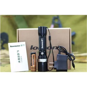 5W XPE LED Flashlight Zoom Rechargeable Tactical Flashlight 3 Lighting Modes Waterproof Torch Lamp Bike Light for Outdoor Camping