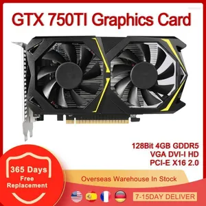 Graphics Cards Card PCI-E X16 2.0 128Bit GDDR5 4GB Video HD VGA DVI-I For NVIDIA GeForce GTX 750 Ti 4G 128 BitGraphicsGraphics