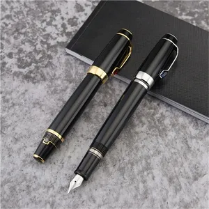 luxurs Black / Blue Extend-retract Fountain pen School office stationery Promotion calligraphy ink pens No Box