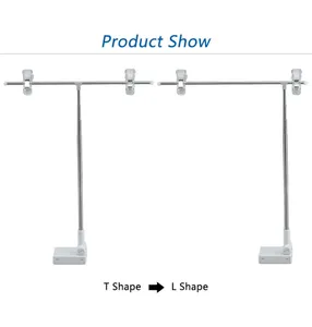 Metal Shelf Mounted Poster Hanging Clamp magnetic base desk sign holder poster display Label flag clip stand advertising Photo Display Stand