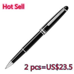 Luxury Msk-163 Classic Gel Pens Top Quality Stationery School Office Writing Fluent Roller ball Ballpoint Gift Pen With Germany Carving Clip Promotion