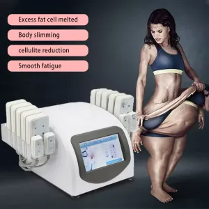 Body Sculpting professional diode lipolaser body slimming machine cellulite removal fat burning lipo laser 14pads weightloss 440mw 635-650nm