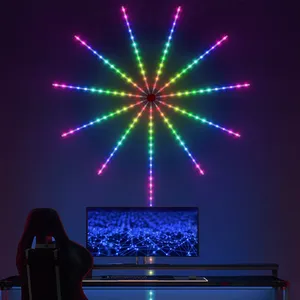 Party Decoration LED Fireworks Lights RGB Fairy Decorative Lighting Bluetooth APP Control For Holiday Living Room Wall Decor