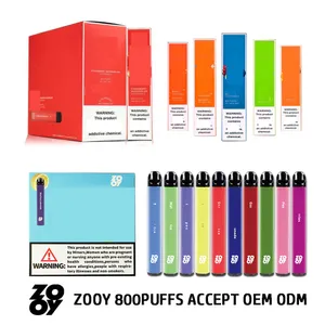 VAPUFFS 800 Puffs Bar Plus Electronic Cigarette Disposable Vape Pen With 50mg NI CSalt 5% Prefilled ZOOY VAPE 800PUFFS Vaporizer