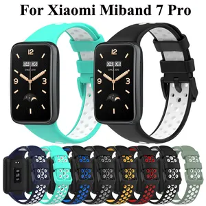 Breathable Strap For Xiaomi Mi Band 7pro 7 Pro Strap Replacement Color Silicone Wristband TPU Strap for Xiaomi MiBand 7pro 7 pro