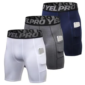 2020 Quick Dry Sports Leggings Jogging Compression Tights Running Shorts Crossfit Gym Shorts Soccer Underwear Workout Men254w