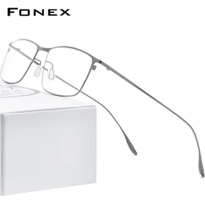 Alloy Glasses Frame Men Square Myopia Prescription Eyeglasses Frames Full Optical Korean Eyewear 8105 W220423