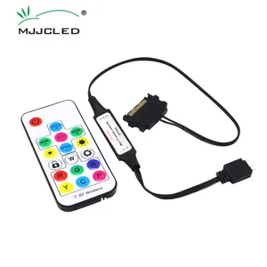 DC 5V 3Pin SATA RGB Controller Molex 4Pin PC Computer Case Lighting Pixel Controller for WS2812B Addressable LED Light Strips