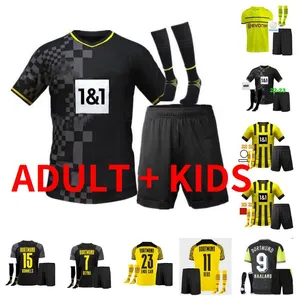 Borussia HAALAND soccer jerseys 21 22 23 Dortmund 2021 2022 2023 football shirt REUS NEONGELB BELLINGHAM HUMMELS BRANDT YEYNA adult Men + kids kit maillot de foot