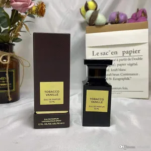 Perfume for Man Famous Clone Tobacco Vanille50ml 100ml Edp EAU De Parfum Spray Designer Fragrance Wholesale Long Time Lasting Lovers Gift Perfumes