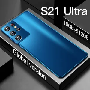 2022 Hot DealsGlobal Version S21 Ultra 5G Smartphones 16GB+512GB 6.1Inch Phones 5000mAh 24MP +48MP HD Camera Dual sim dual stan
