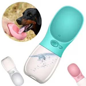 Portable Pet Dog Water Bottle For Small Large Dogs Travel Puppy Cat Drinking Bowl Outdoor Pet Water Dispenser Feeder Pet Product 210320