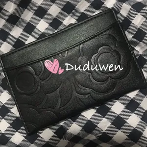 bussiness card flies 11X7.5CM Fashion C hardwear PU Mini Wallet camellia card holder Coin bag V-gift
