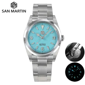 San Martin Men Luxury Watch 36mm 369 Dial Explore Climbing Series Fashion Couples Sport Watch Unisex Automatic Mechanical 10Bar 220521