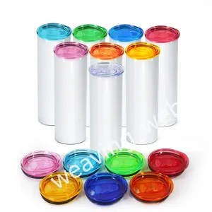 colorful sliding lids use for 15oz 20oz Stainless steel straight tumbler 15oz 20oz 25oz glass can Replacement Lid Spill Proof Splash Resistant Silicone Covers