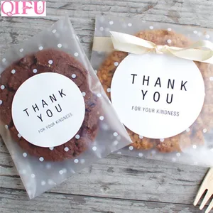 QIFU Transparent Plastic Cookie Frosted OPP Birthday Party Candy Packaging Bag Pouch Gift Box 220705