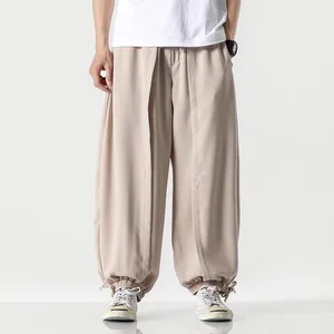 Ethnic Clothing Chinese Style Harem Pants Men Streetwear Casual Joggers Mens Cotton Linen Oversize Harajuku Sweatpants Trousers KK3846Ethnic