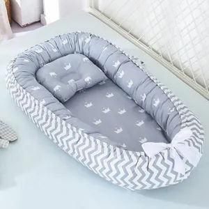 Pillow /Decorative Born Baby Nest Bed With Crib Portable Travel Infant Toddler Cotton Cradle For Bassinet Bumper 85 50cm/Decorative /Decor