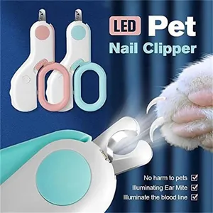 Sublimation Beauty Tools Professional Cat Nail Clipper Cutter With LED Light Scissors Suit For Dog Grooming Tool Trimmer Pet Nail Clippers Products