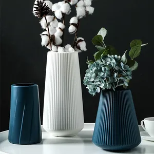 Vases Vase Simple Home Decoration Flower Pot Imitation Plastic Decor Nordic Living Room