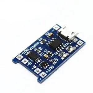 Integrated Circuits 100pcs/lot 5V 1A Micro USB 18650 Lithium Battery Charging Board Charger Module+Protection Dual Functions