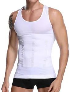 Men Compression Shirt Slimming Body Shaper Vest Tummy Control Shapewear Abdomen Undershirt Corset Fajas Colombianas
