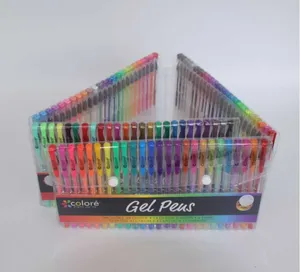 Flash Creative 100 Colors Gel Pens Set Glitter Gel Pen For Adult Coloring Books Journals Drawing Doodling Art Markers