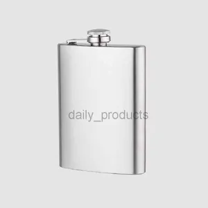 8oz Portable Stainless Steel Hip Flask Flagon Whiskey Wine Pot Leather Cover Bottle Funnel Travel Tour Drinkware Wine Cup VTMHP1704