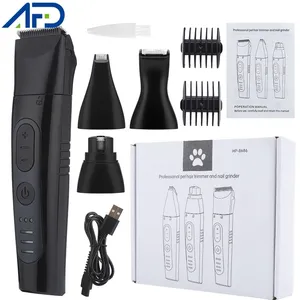 Dog Nail Grinder Hair Clipper USB Rechargeable Dog Grooming Clippers Cutter For Trimming Pet Nail Paws Hair Electric Trimmer 220423