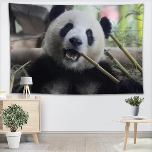 Wall Hanging Tarot Custom Plant Cute Panda Tapestry Mandala Home Decor Large size 220622