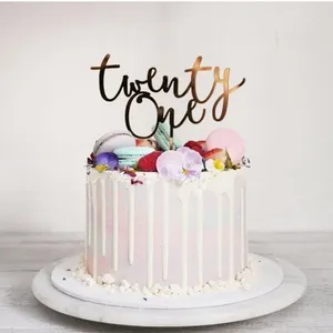 Topper per torta di buon compleanno glitterato 7 pollici x 15 pollici (rosa babby